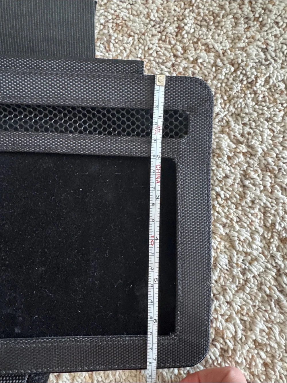 Black Tablet headrest mount Case